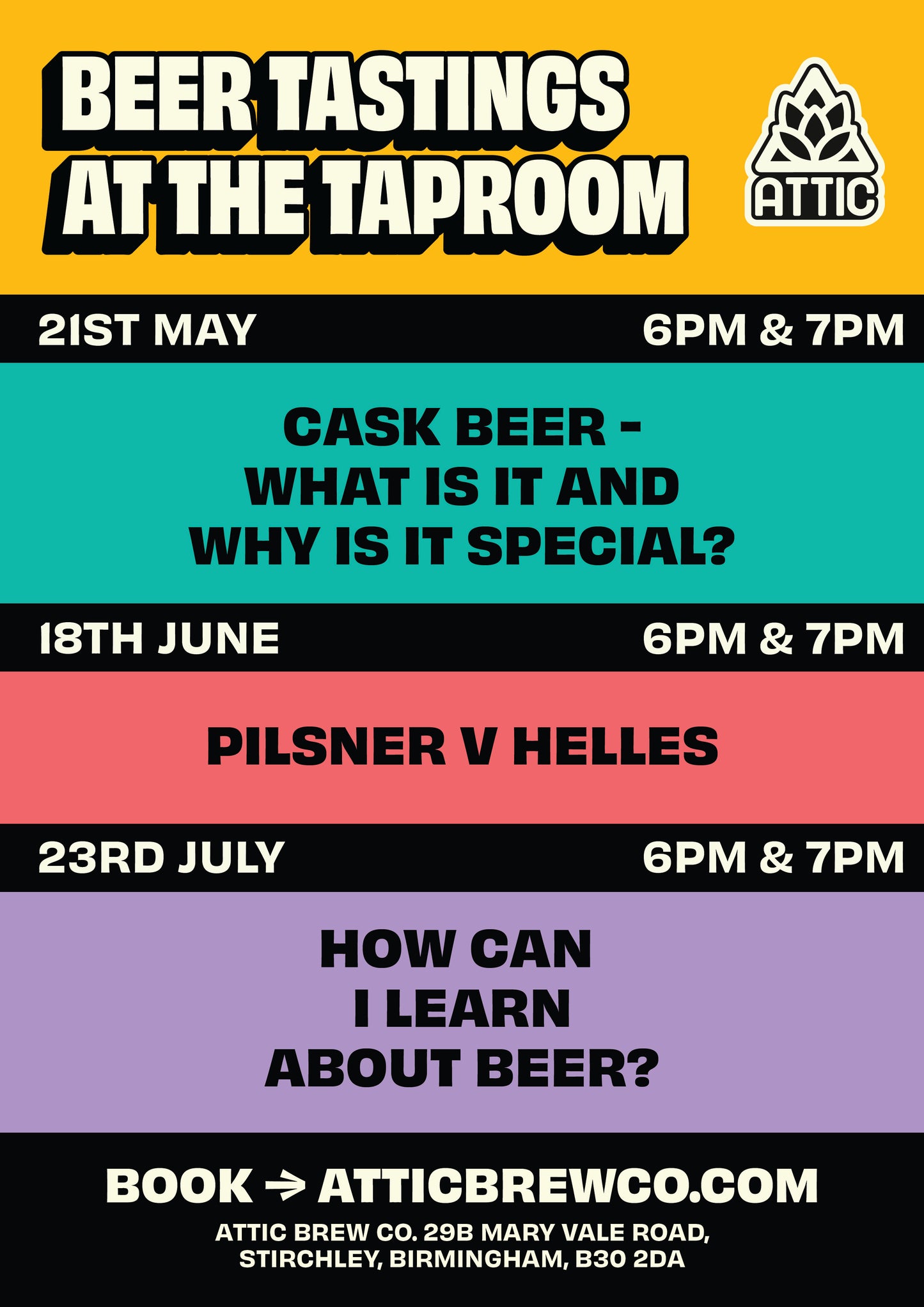 Free Attic Beer Tastings