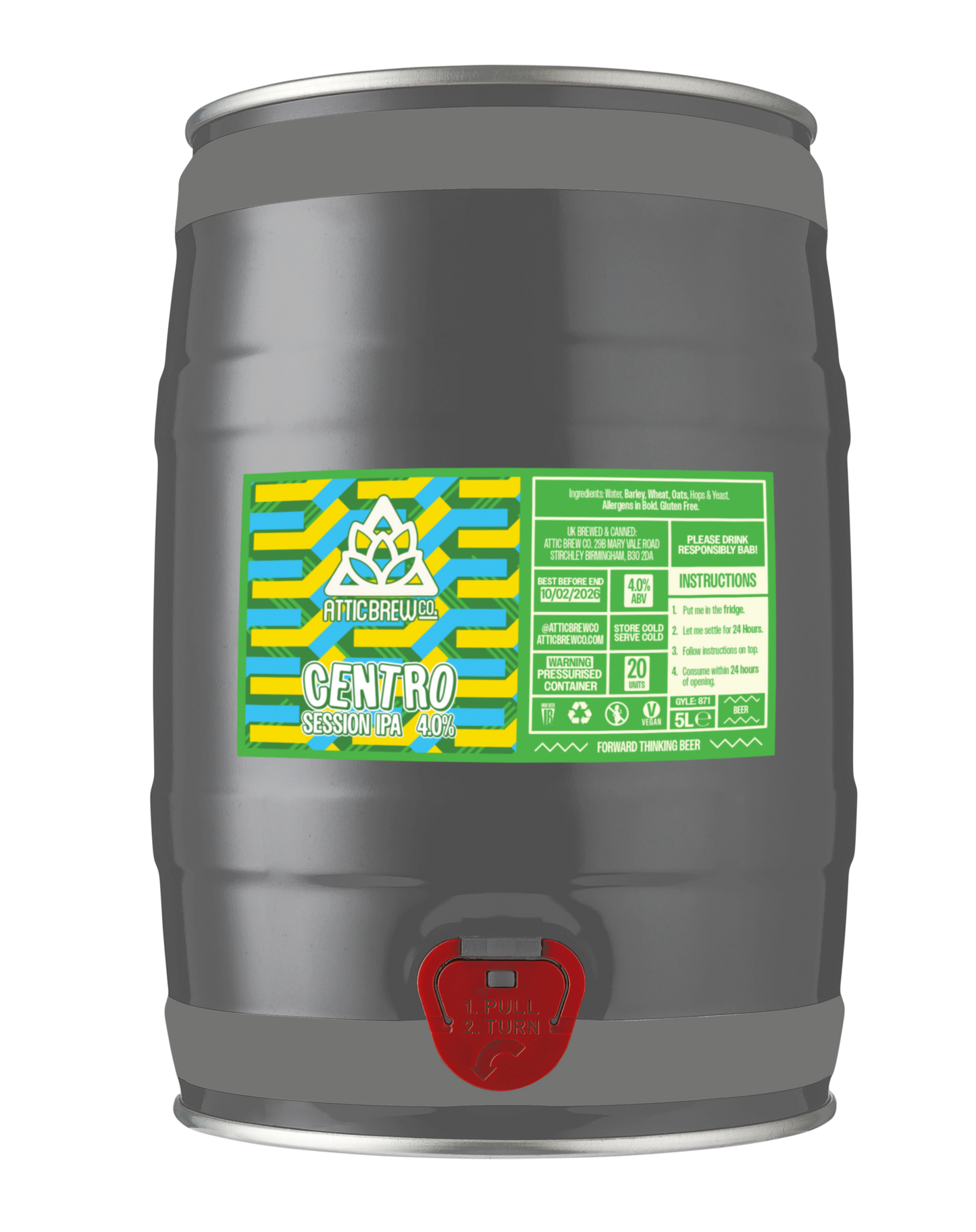 Centro | Session IPA | 4% | 5ltr