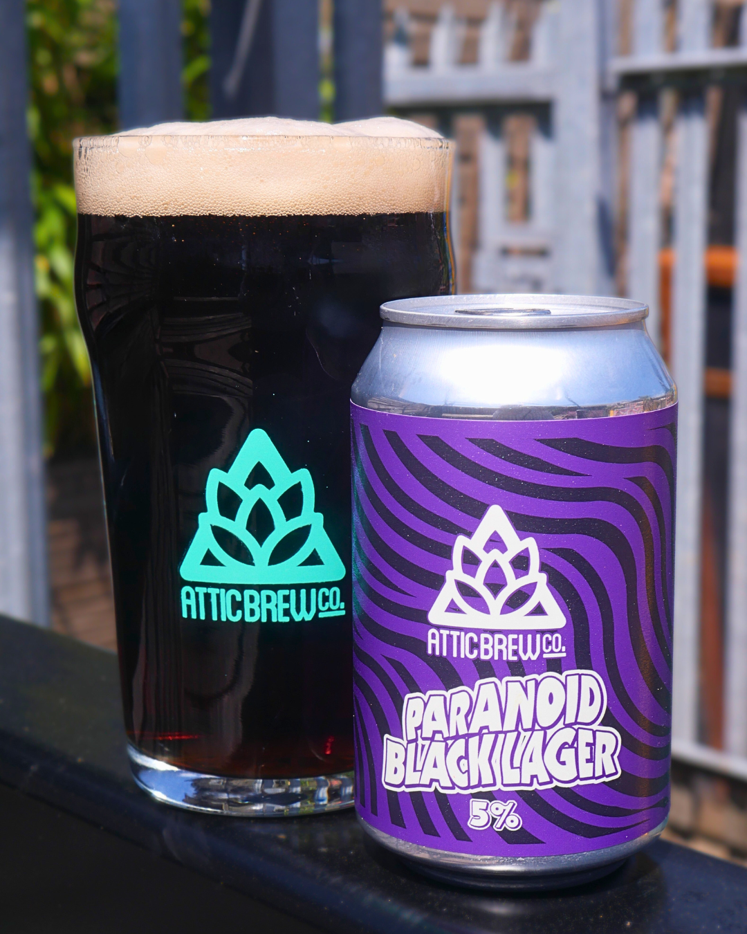 The Paranoid Black Lager & T-Shirt Box