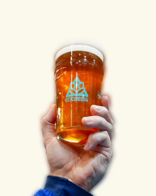 Attic Pint Glass Green