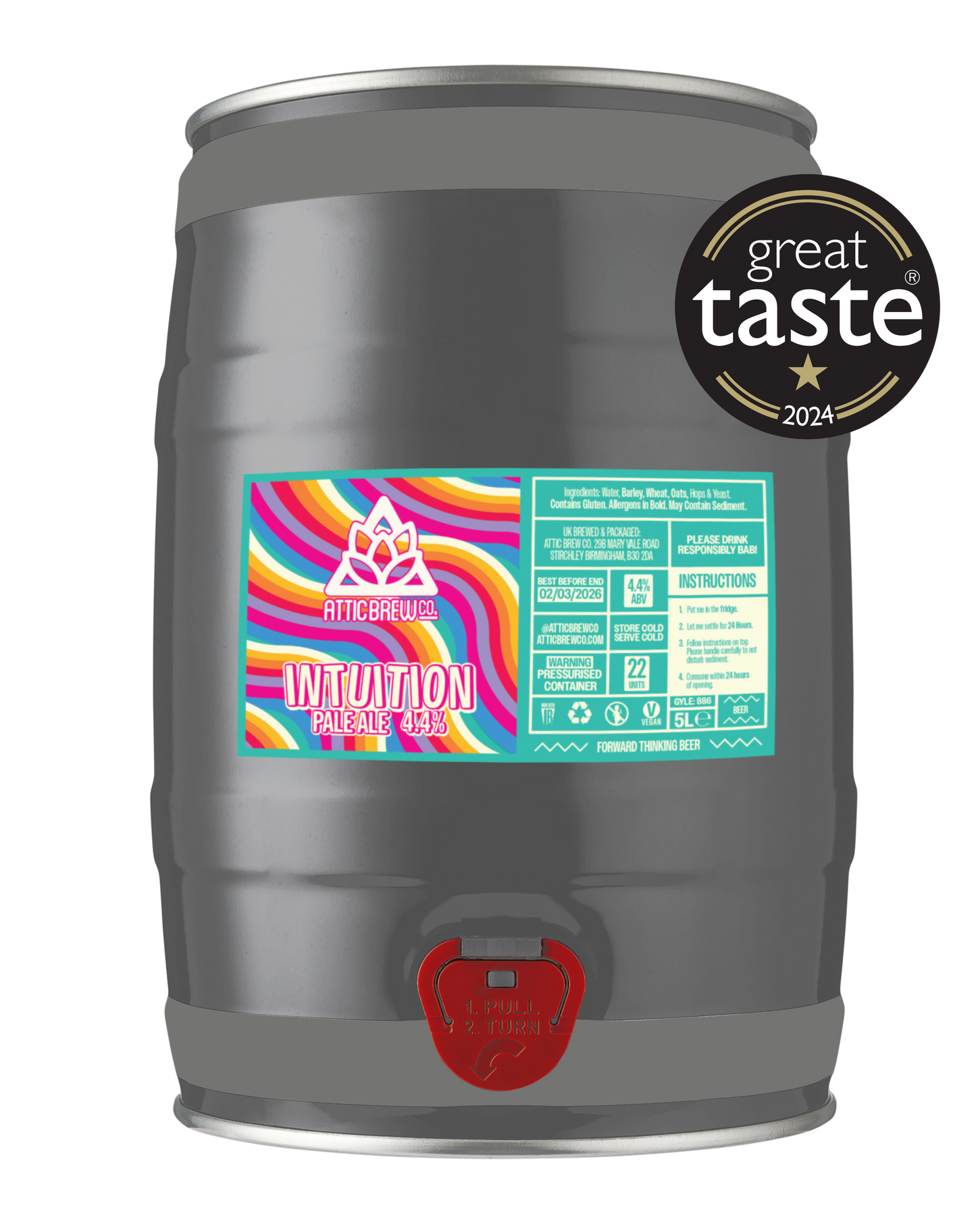 Intuition Mini Keg | 4.4% | 5ltr