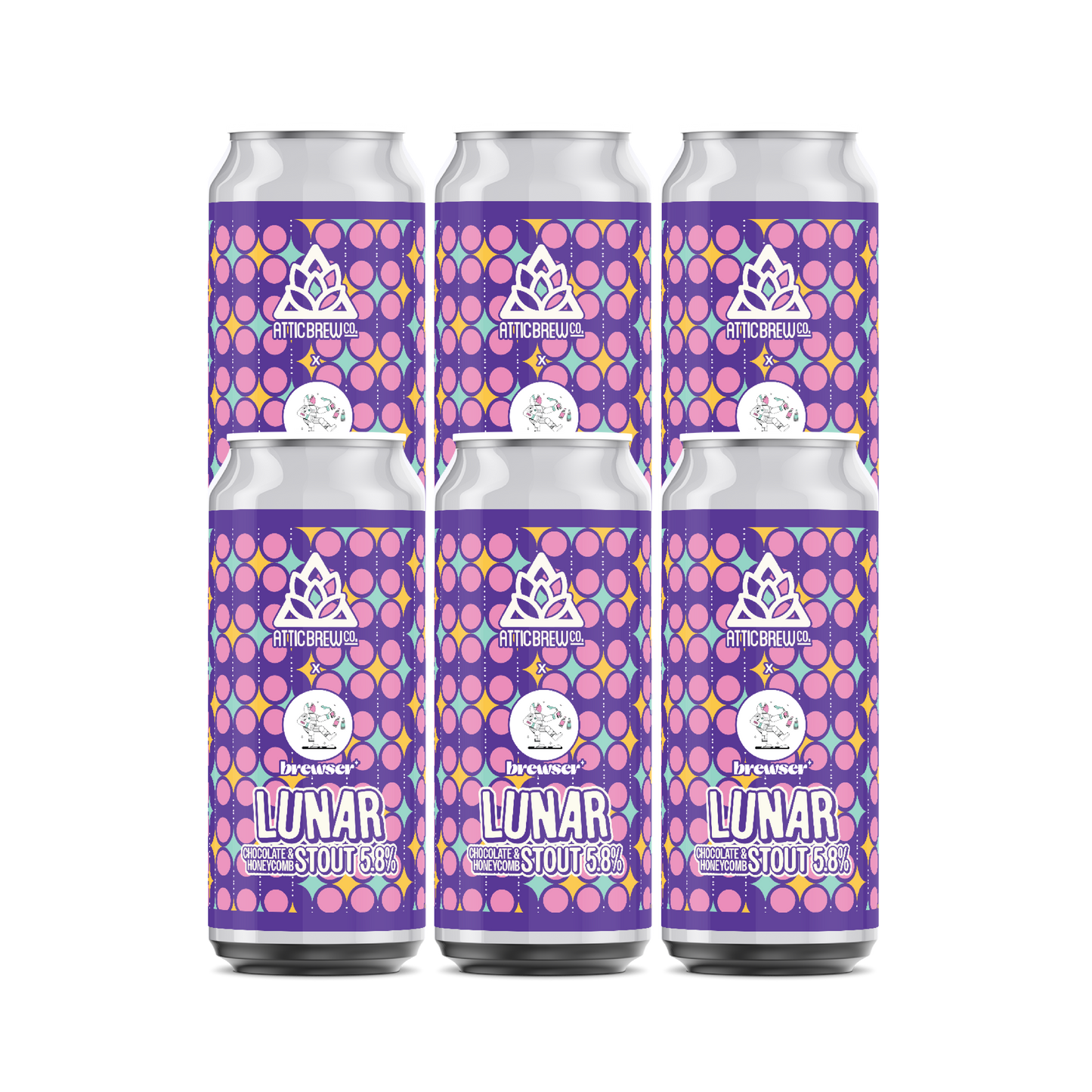Lunar | Chocolate & Honeycomb Stout | 5.8% | 440ml